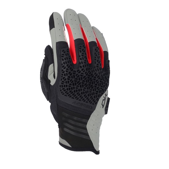 Guantes moto ACERBIS CE Crossover Negro-Rojo - Ropamotorista.com - Distribuidor Oficial  en España y Portugal