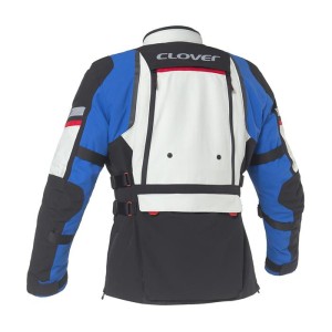 Chaqueta moto CLOVER GTS 5 WP Grey Blue Mujer - Ropamotorista.com - Distribuidor Oficial Clover en España y Portugal