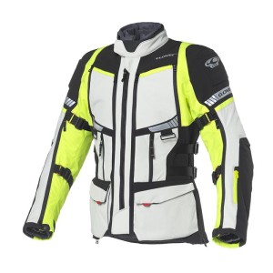 Chaqueta moto CLOVER GTS 5 WP Yellow Grey - Ropamotorista.com - Distribuidor Oficial Clover en España y Portugal