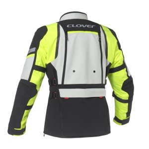 Chaqueta moto CLOVER GTS 5 WP Yellow Grey - Ropamotorista.com - Distribuidor Oficial Clover en España y Portugal