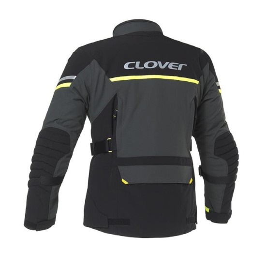 Chaqueta moto CLOVER Savana 4 WP Yellow Dark Grey Mujer - Ropamotorista.com - Distribuidor Oficial Clover en España y Portugal