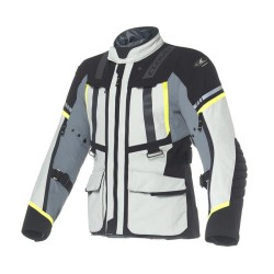 Chaqueta moto CLOVER Savana 4 WP Yellow Grey