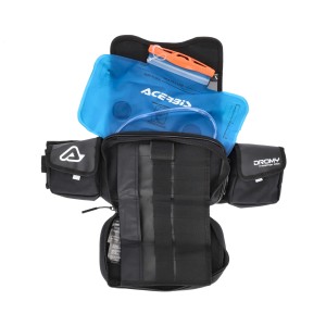 Riñonera ACERBIS Dromy Black White - Ropamotorista.com - Distribuidor Oficial Acerbis en España y Portugal