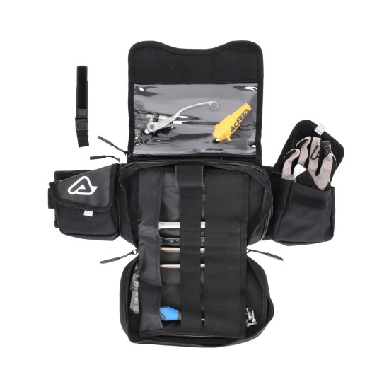 Riñonera ACERBIS Dromy Black White - Ropamotorista.com - Distribuidor Oficial Acerbis en España y Portugal
