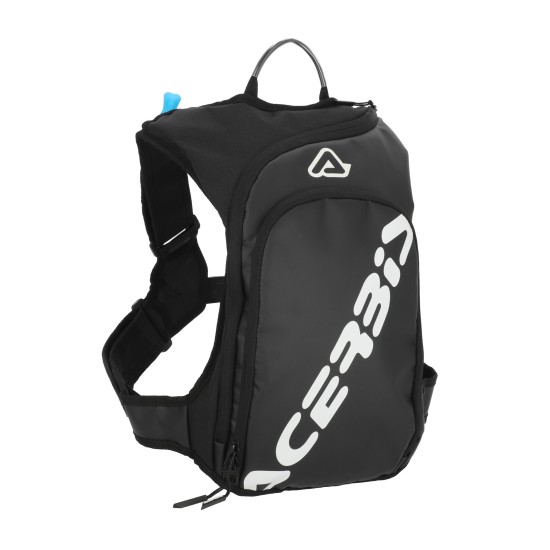 Mochila hidratación ACERBIS Sather Black White - Ropamotorista.com - Distribuidor Oficial Acerbis en España y Portugal