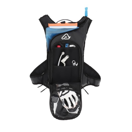 Mochila hidratación ACERBIS Sather Black White - Ropamotorista.com - Distribuidor Oficial Acerbis en España y Portugal