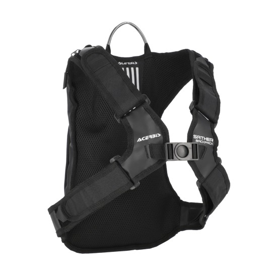 Mochila hidratación ACERBIS Sather Black White - Ropamotorista.com - Distribuidor Oficial Acerbis en España y Portugal