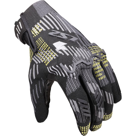 Guantes LS2 Alfa Black-Grey-Yellow - Ropamotorista.com - Distribuidor Oficial LS2 en España y Portugal