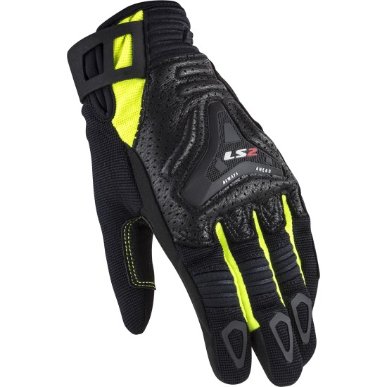 Guantes LS2 All Terrain Black-Yellow - Mujer - Ropamotorista.com - Distribuidor Oficial LS2 en España y Portugal
