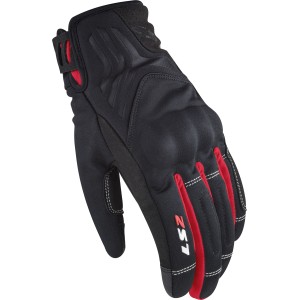 Guantes LS2 Jet II Black-Red - Mujer - Ropamotorista.com - Distribuidor Oficial LS2 en España y Portugal