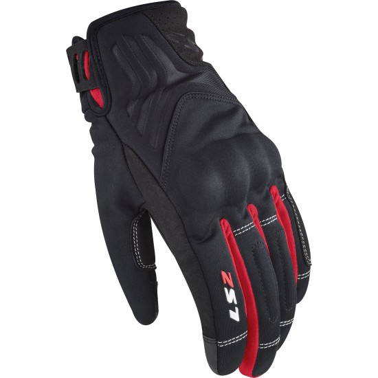 Guantes LS2 Jet II Black-Red - Mujer - Ropamotorista.com - Distribuidor Oficial LS2 en España y Portugal
