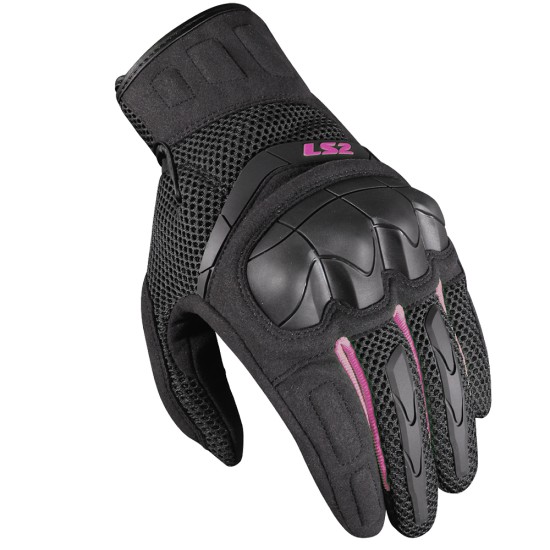 Guantes LS2 Kubra Black-Purple - Mujer - Ropamotorista.com - Distribuidor Oficial LS2 en España y Portugal