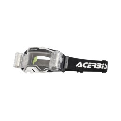 Gafas off road ACERBIS Vulcan + Roll Off White-Black