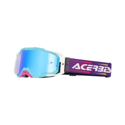 Gafas off road ACERBIS Vitrion Mirror Ligjht Blue-White