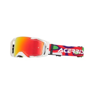 Gafas off road ACERBIS Vortex Mirror White-Red - Ropamotorista.com - Distribuidor Oficial Acerbis en España y Portugal