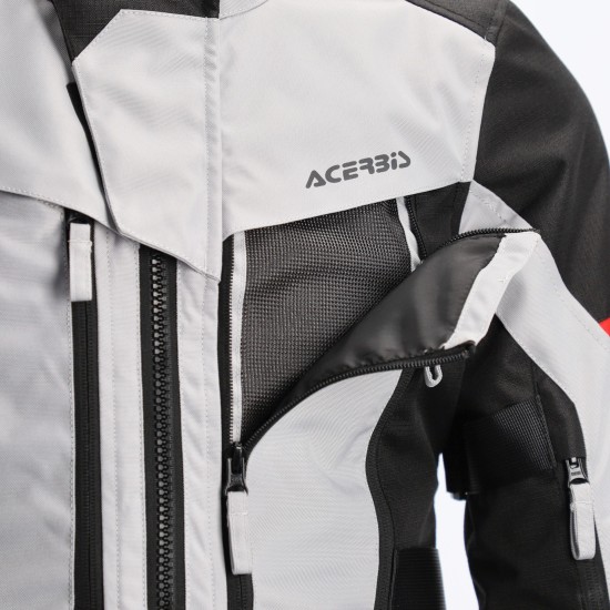 Chaqueta ACERBIS CE X-ROVER Grey-Red - Mujer - Ropamotorista.com - Distribuidor Oficial Acerbis en España y Portugal