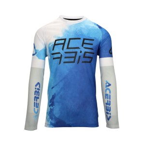 Camiseta ACERBIS MX J-Windy Vented Watermark Blue-White - Ropamotorista.com - Distribuidor Oficial Acerbis en España y Portugal