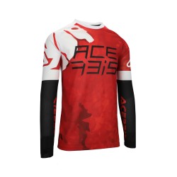 Camiseta ACERBIS MX J-Windy Vented Watermark Red-White