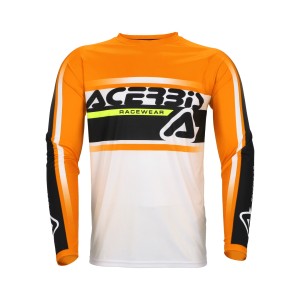Camiseta ACERBIS MX Linear Lugo Orange-White - Ropamotorista.com - Distribuidor Oficial Acerbis en España y Portugal