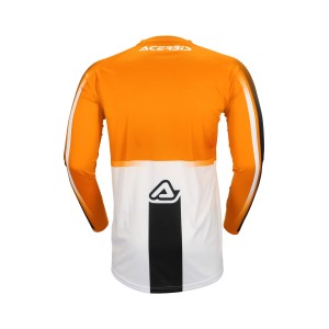 Camiseta ACERBIS MX Linear Lugo Orange-White - Ropamotorista.com - Distribuidor Oficial Acerbis en España y Portugal
