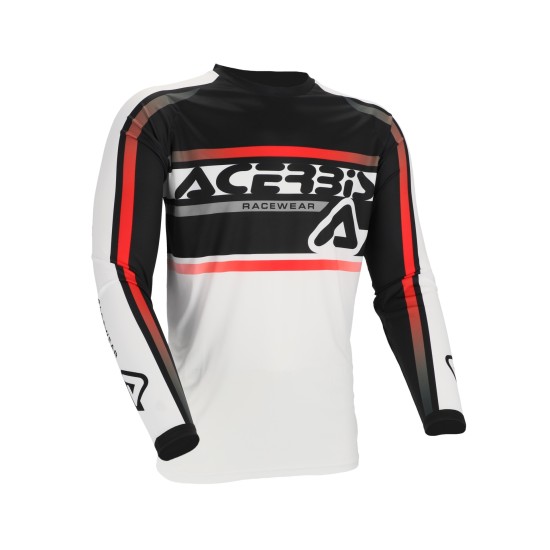 Camiseta ACERBIS MX Linear Lugo White-Black - Ropamotorista.com - Distribuidor Oficial Acerbis en España y Portugal