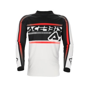 Camiseta ACERBIS MX Linear Lugo White-Black - Ropamotorista.com - Distribuidor Oficial Acerbis en España y Portugal