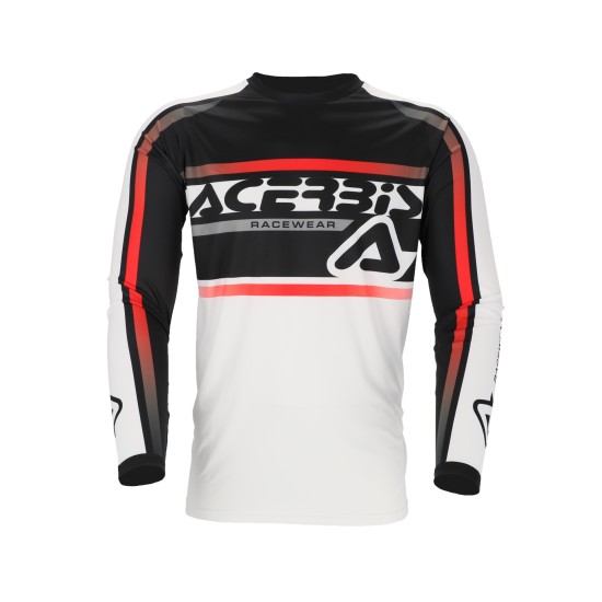 Camiseta ACERBIS MX Linear Lugo White-Black - Ropamotorista.com - Distribuidor Oficial Acerbis en España y Portugal
