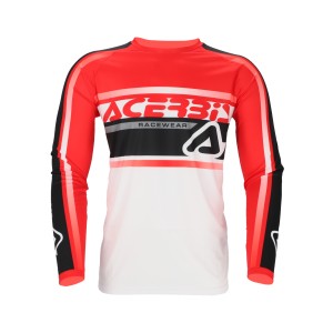 Camiseta ACERBIS MX Linear Lugo White-Red - Ropamotorista.com - Distribuidor Oficial Acerbis en España y Portugal