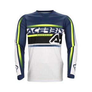 Camiseta ACERBIS MX Linear Lugo Blue-Yellow - Ropamotorista.com - Distribuidor Oficial Acerbis en España y Portugal
