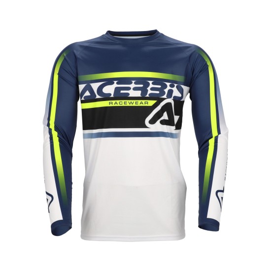 Camiseta ACERBIS MX Linear Lugo Blue-Yellow - Ropamotorista.com - Distribuidor Oficial Acerbis en España y Portugal