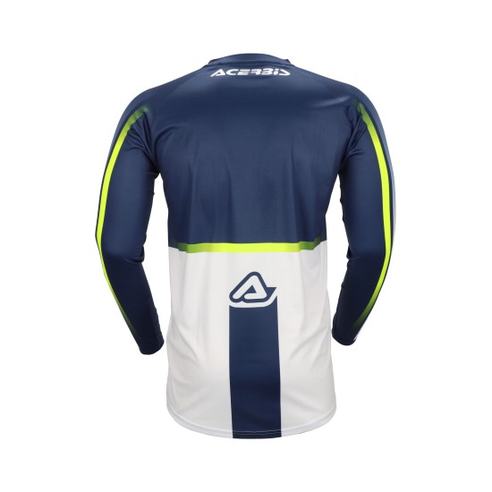 Camiseta ACERBIS MX Linear Lugo Blue-Yellow - Ropamotorista.com - Distribuidor Oficial Acerbis en España y Portugal