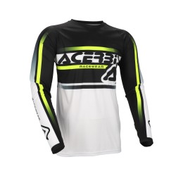 Camiseta ACERBIS MX Linear Lugo Black-white