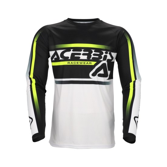 Camiseta ACERBIS MX Linear Lugo Black-white - Ropamotorista.com - Distribuidor Oficial Acerbis en España y Portugal