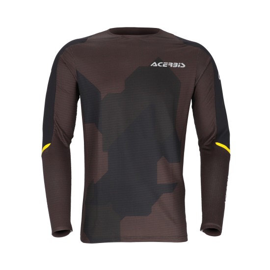 Camiseta off road ACERBIS X-Duro Winter 3.0 Black-Yellow - Ropamotorista.com - Distribuidor Oficial Acerbis en España y Portugal