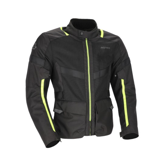 Chaqueta ACERBIS Ramsey Vented Long Black-Yellow - Ropamotorista.com - Distribuidor Oficial Acerbis en España y Portugal