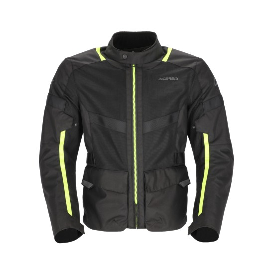 Chaqueta ACERBIS Ramsey Vented Long Black-Yellow - Ropamotorista.com - Distribuidor Oficial Acerbis en España y Portugal