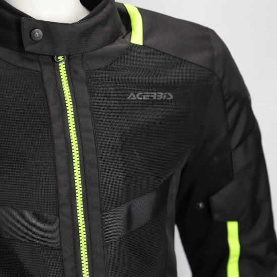 Chaqueta ACERBIS Ramsey Vented Long Black-Yellow - Ropamotorista.com - Distribuidor Oficial Acerbis en España y Portugal