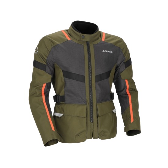 Chaqueta ACERBIS Ramsey Vented Long Green-Orange - Ropamotorista.com - Distribuidor Oficial Acerbis en España y Portugal