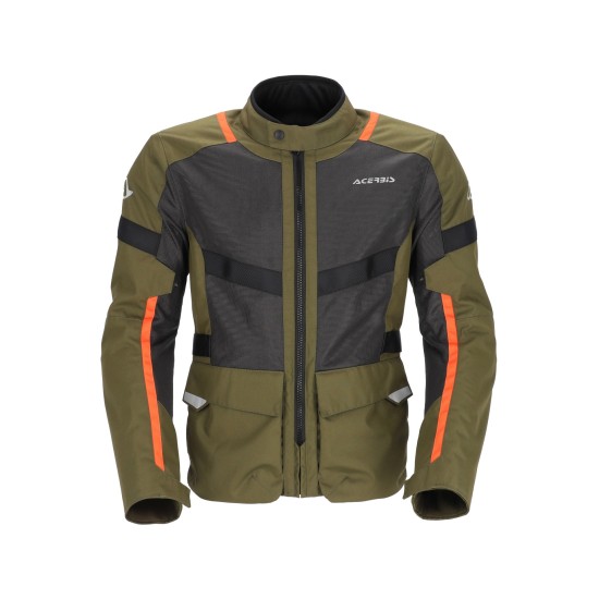 Chaqueta ACERBIS Ramsey Vented Long Green-Orange - Ropamotorista.com - Distribuidor Oficial Acerbis en España y Portugal