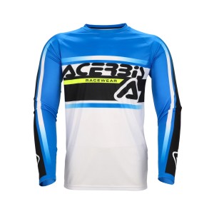 Camiseta infantil ACERBIS MX Linear KID White-Blue - Ropamotorista.com - Distribuidor Oficial Acerbis en España y Portugal