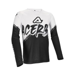 Camiseta infantil ACERBIS MX Linear KID Black-White