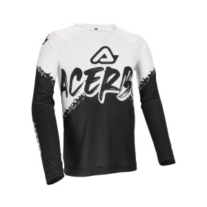 Camiseta infantil ACERBIS MX Linear KID Black-White - Ropamotorista.com - Distribuidor Oficial Acerbis en España y Portugal