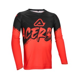 Camiseta infantil ACERBIS MX Linear KID Black-Red - Ropamotorista.com - Distribuidor Oficial Acerbis en España y Portugal