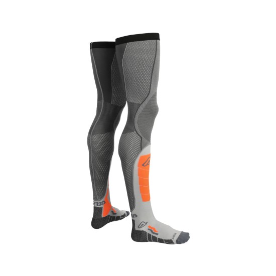 Calcetines largos ACERBIS X-Leg Vented Pro Grey-Orange - Ropamotorista.com - Distribuidor Oficial Acerbis en España y Portugal