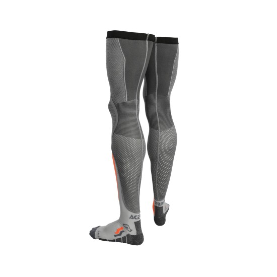 Calcetines largos ACERBIS X-Leg Vented Pro Grey-Orange - Ropamotorista.com - Distribuidor Oficial Acerbis en España y Portugal