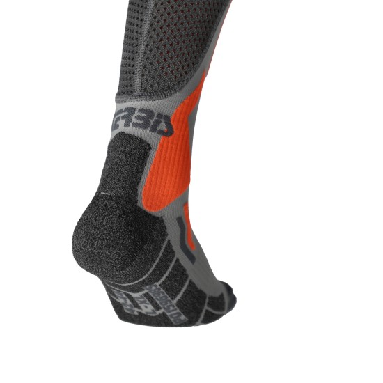 Calcetines largos ACERBIS X-Leg Vented Pro Grey-Orange - Ropamotorista.com - Distribuidor Oficial Acerbis en España y Portugal
