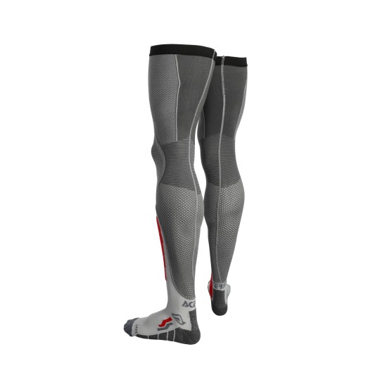 Calcetines largos ACERBIS X-Leg Vented Pro Grey-Red - Ropamotorista.com - Distribuidor Oficial Acerbis en España y Portugal