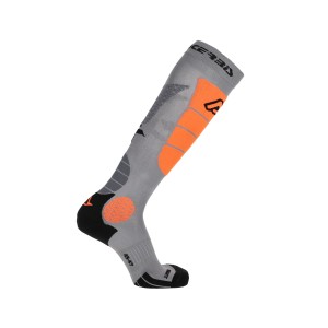 Calcetines ACERBIS MX Impact Vented Grey-Orange - Ropamotorista.com - Distribuidor Oficial Acerbis en España y Portugal