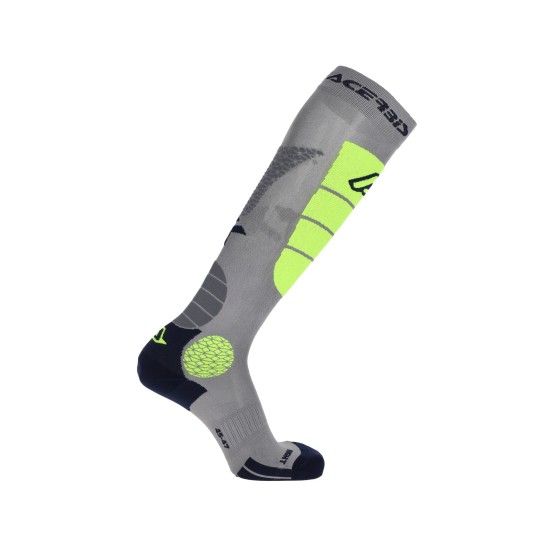 Calcetines ACERBIS MX Impact Vented Grey-Yellow - Ropamotorista.com - Distribuidor Oficial Acerbis en España y Portugal