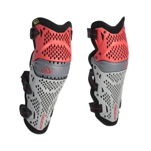 Rodilleras ACERBIS Impact Pro Red-Grey - Ropamotorista.com - Distribuidor Oficial Acerbis en España y Portugal
